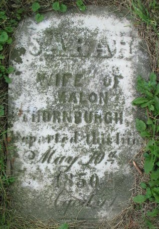 Sarah Thornburg tombstone